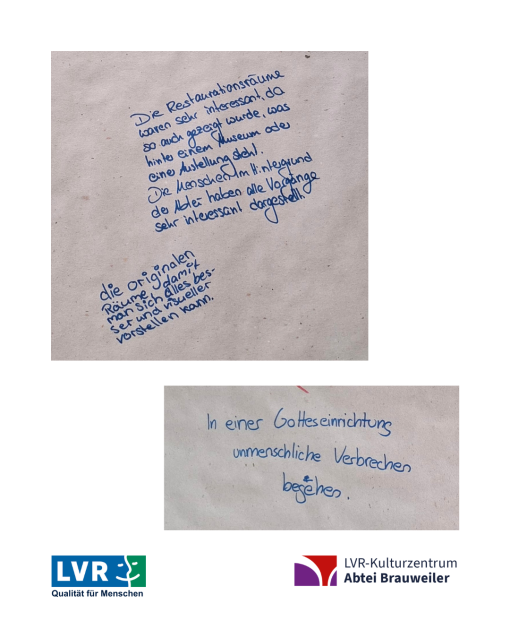 Ergebnisse aus Gruppenarbeiten