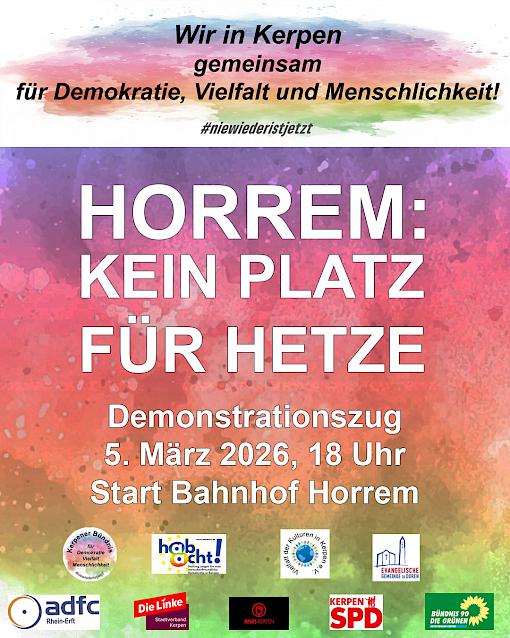 Horrem: Kein Platz für Hetze