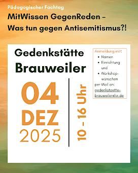 Pädagogischer Fachtag: MitWissen GegenReden - Was tun gegen Antisemitismus?!
