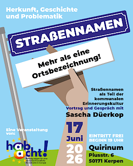 Straßennamen als Teil der kommunalen Erinnerungskultur
